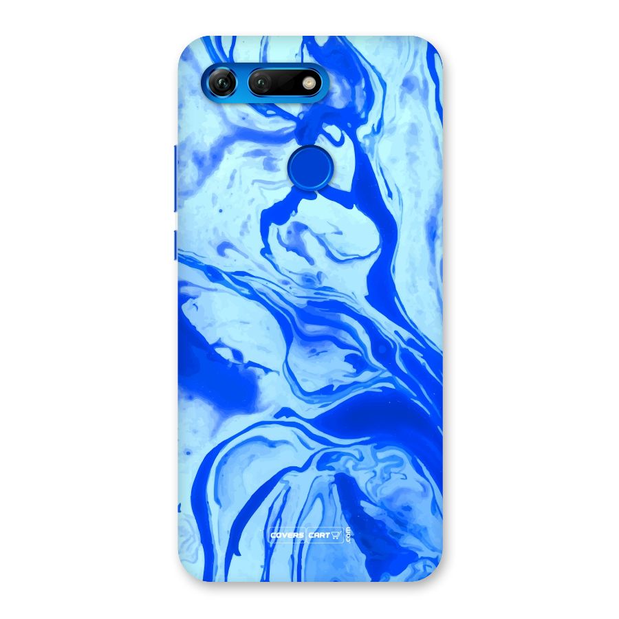 Blaze Blue Marble Texture Back Case for Honor View 20