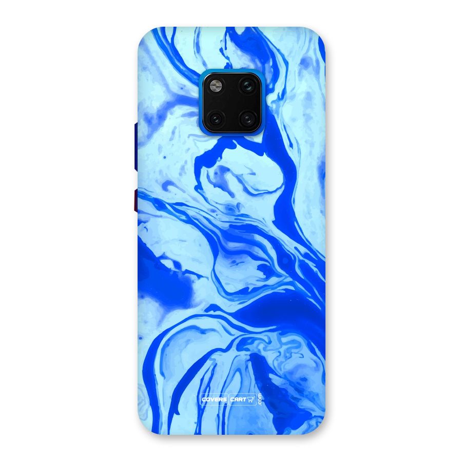 Blaze Blue Marble Texture Back Case for Huawei Mate 20 Pro