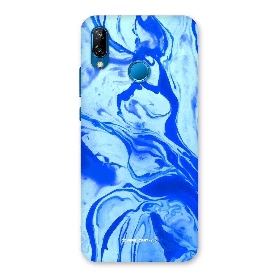 Blaze Blue Marble Texture Back Case for Huawei P20 Lite