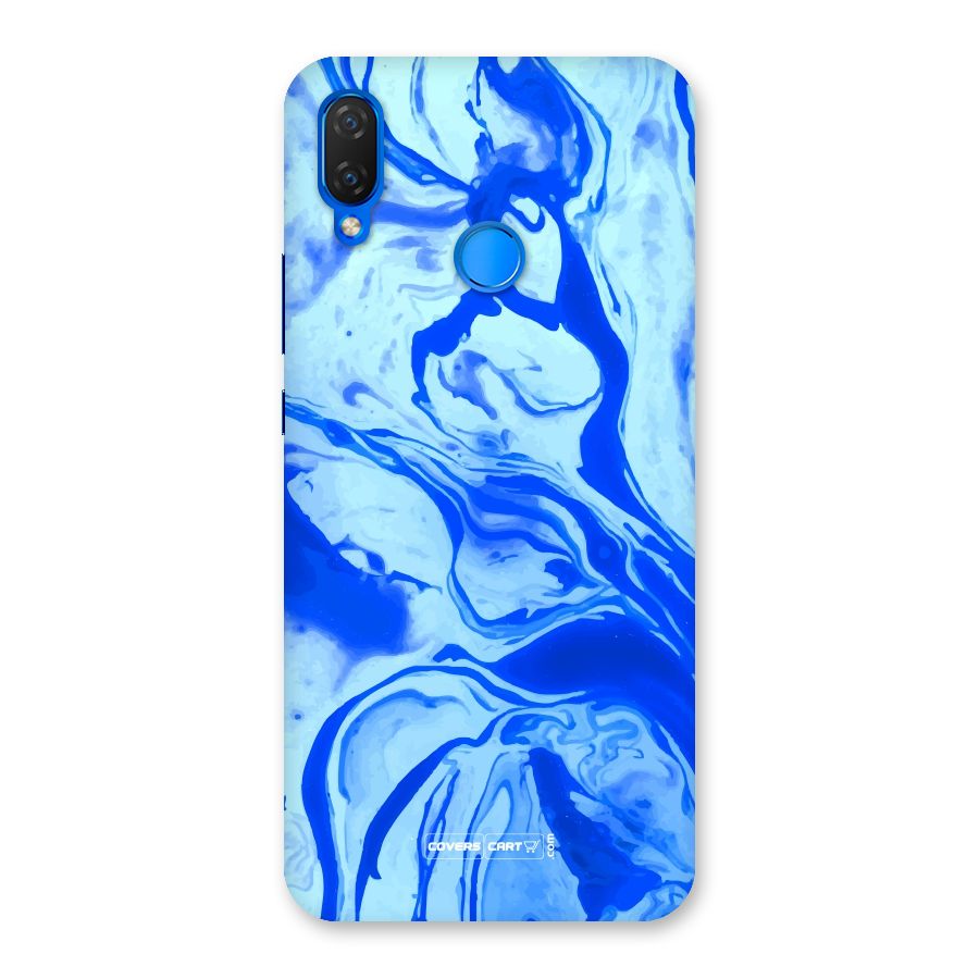 Blaze Blue Marble Texture Back Case for Huawei P Smart+