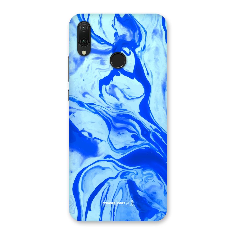 Blaze Blue Marble Texture Back Case for Huawei Y9 (2019)