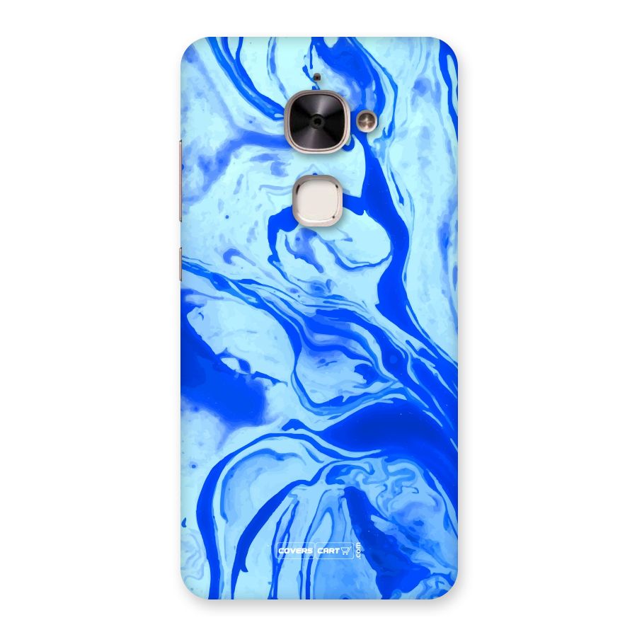 Blaze Blue Marble Texture Back Case for Le 2