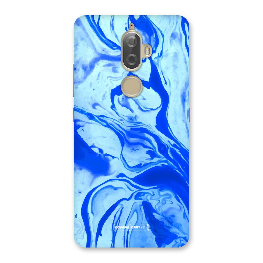 Blaze Blue Marble Texture Back Case for Lenovo K8 Plus