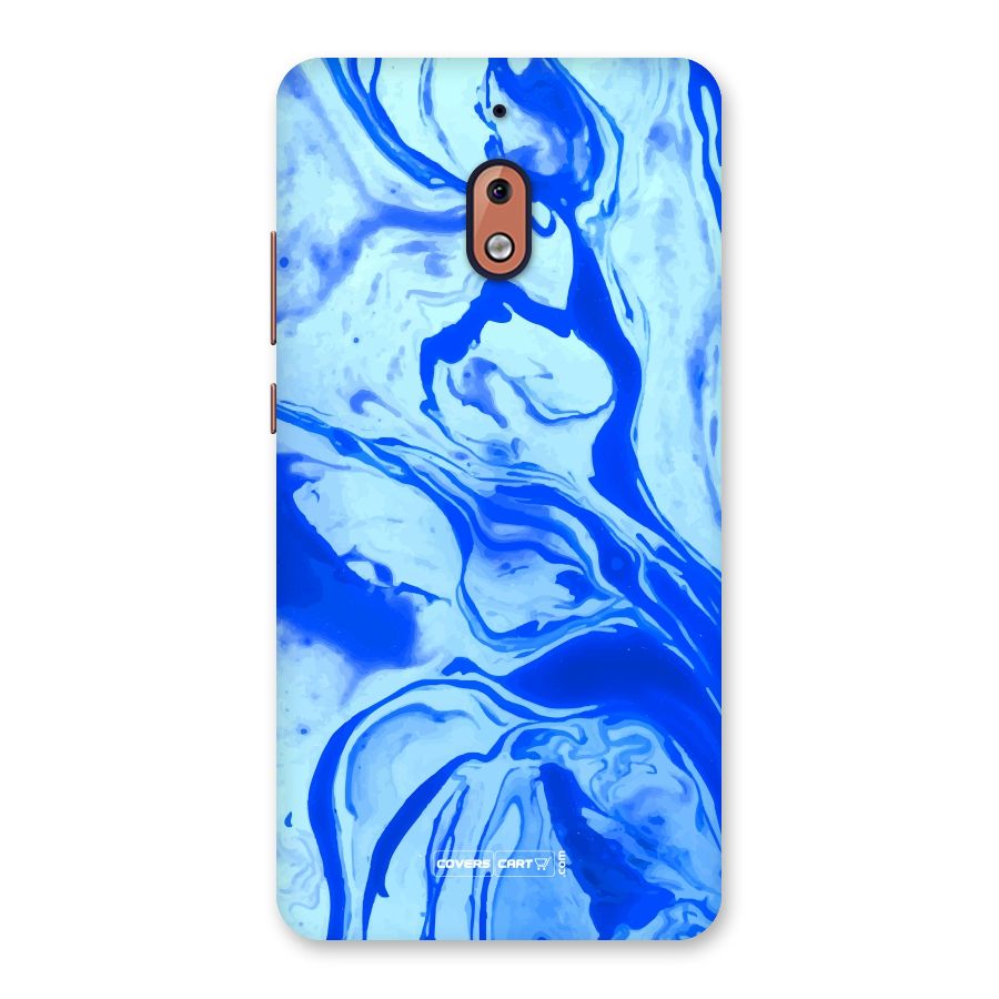 Blaze Blue Marble Texture Back Case for Nokia 2.1