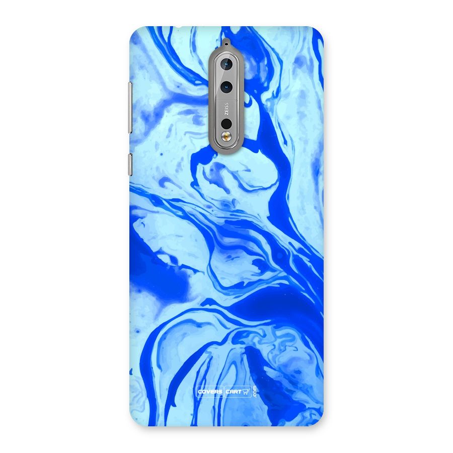 Blaze Blue Marble Texture Back Case for Nokia 8