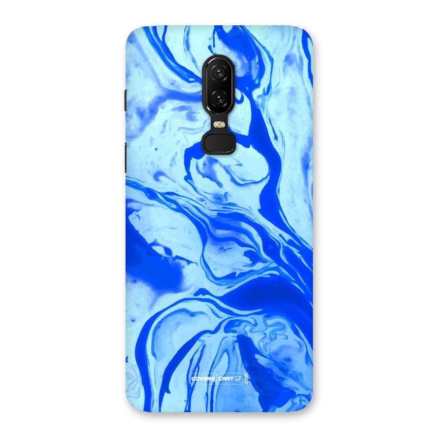 Blaze Blue Marble Texture Back Case for OnePlus 6
