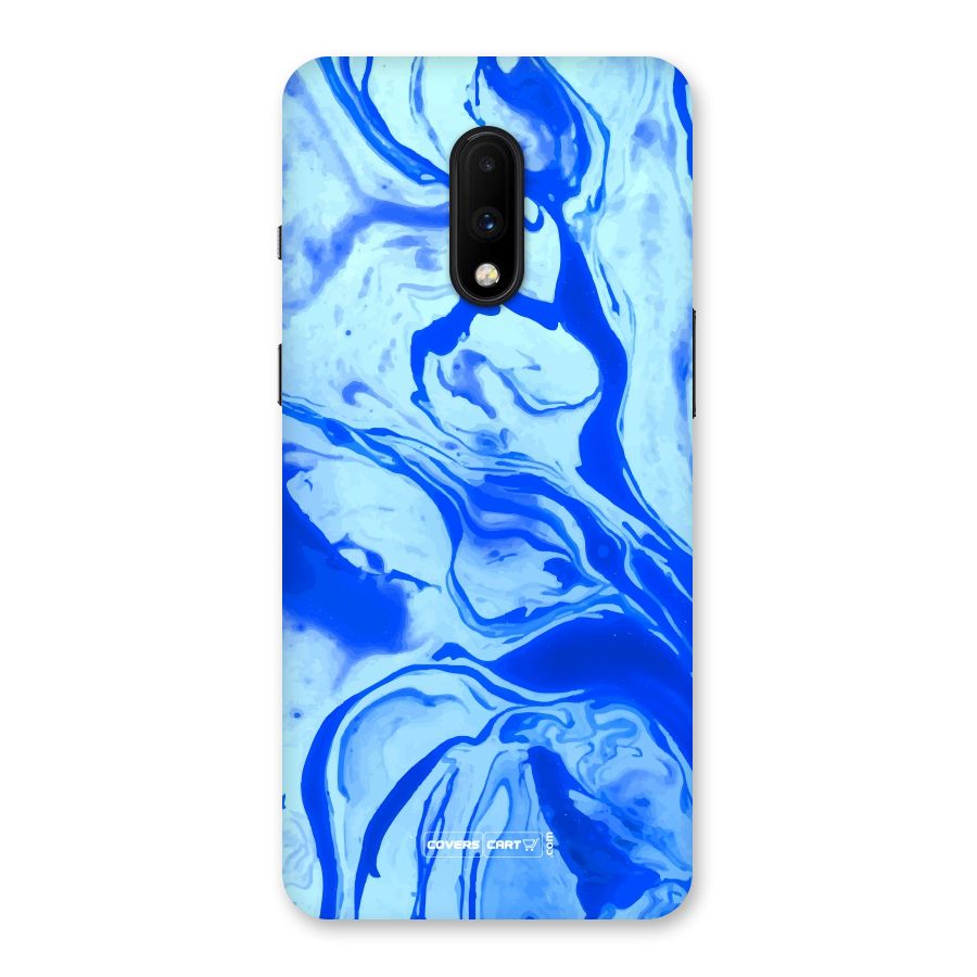 Blaze Blue Marble Texture Back Case for OnePlus 7