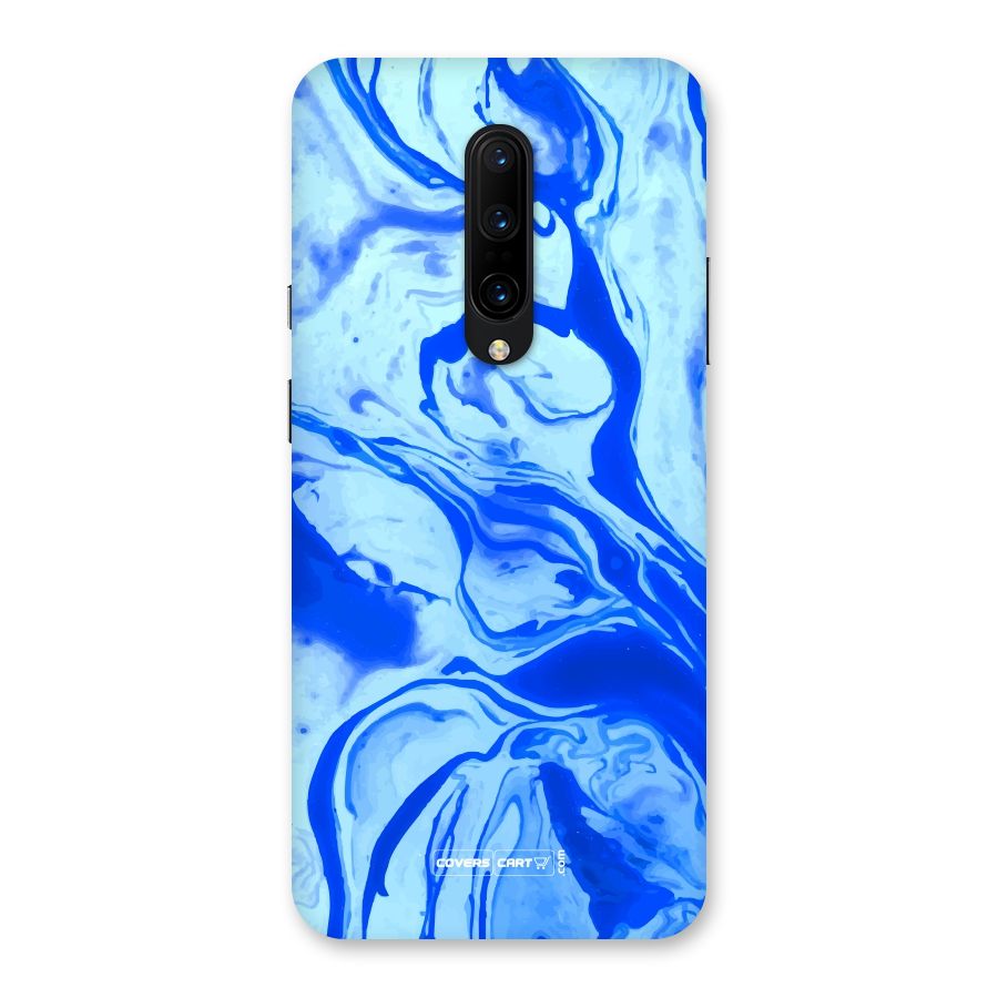 Blaze Blue Marble Texture Back Case for OnePlus 7 Pro