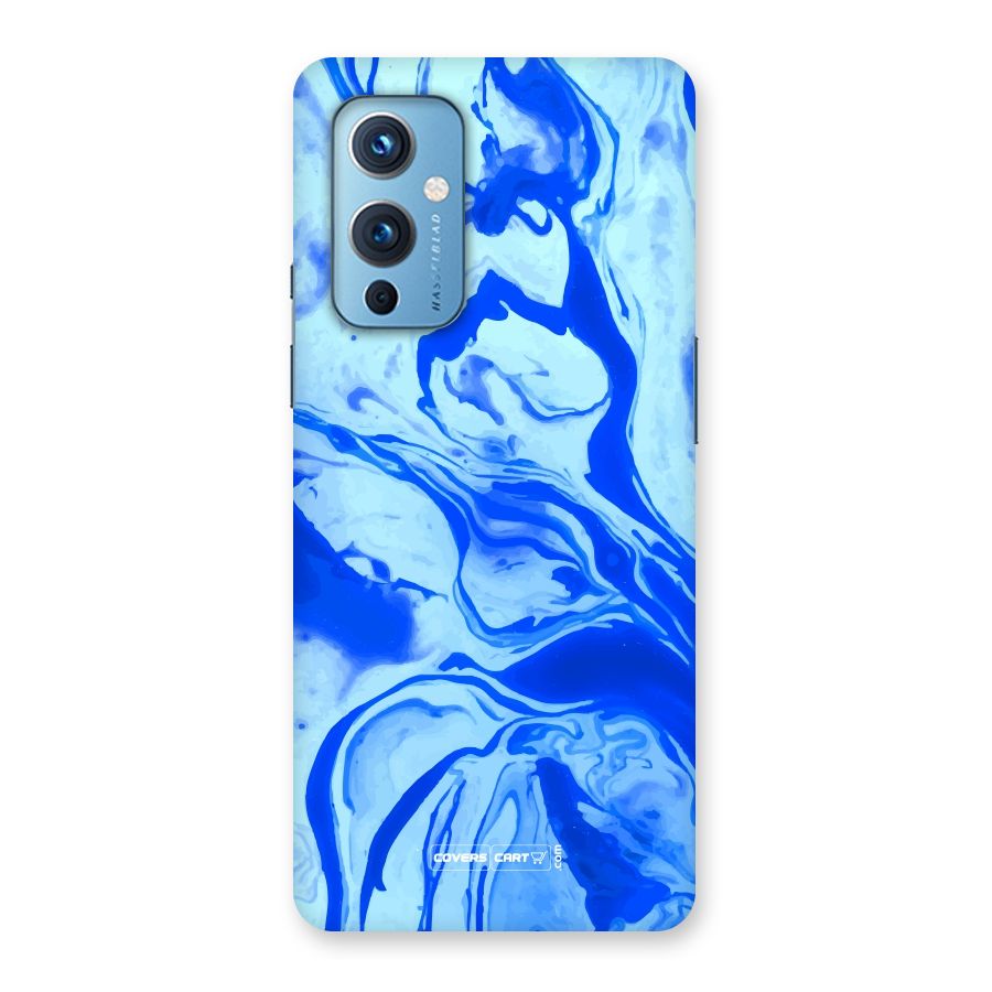 Blaze Blue Marble Texture Back Case for OnePlus 9