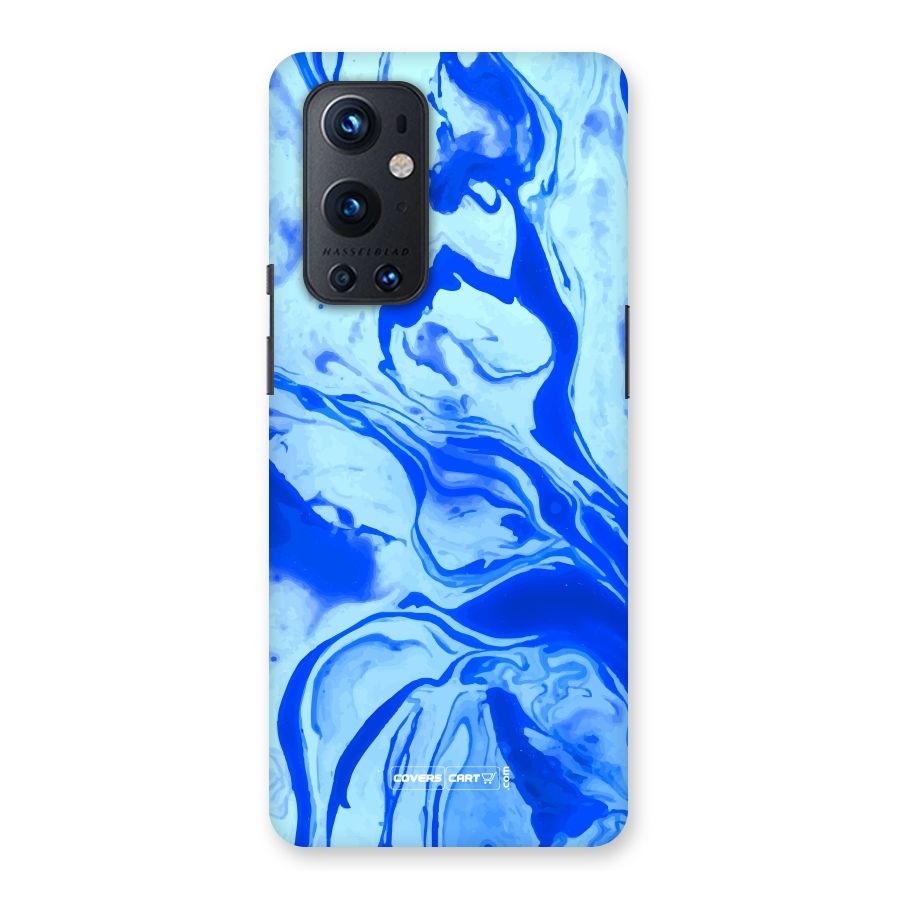 Blaze Blue Marble Texture Back Case for OnePlus 9 Pro