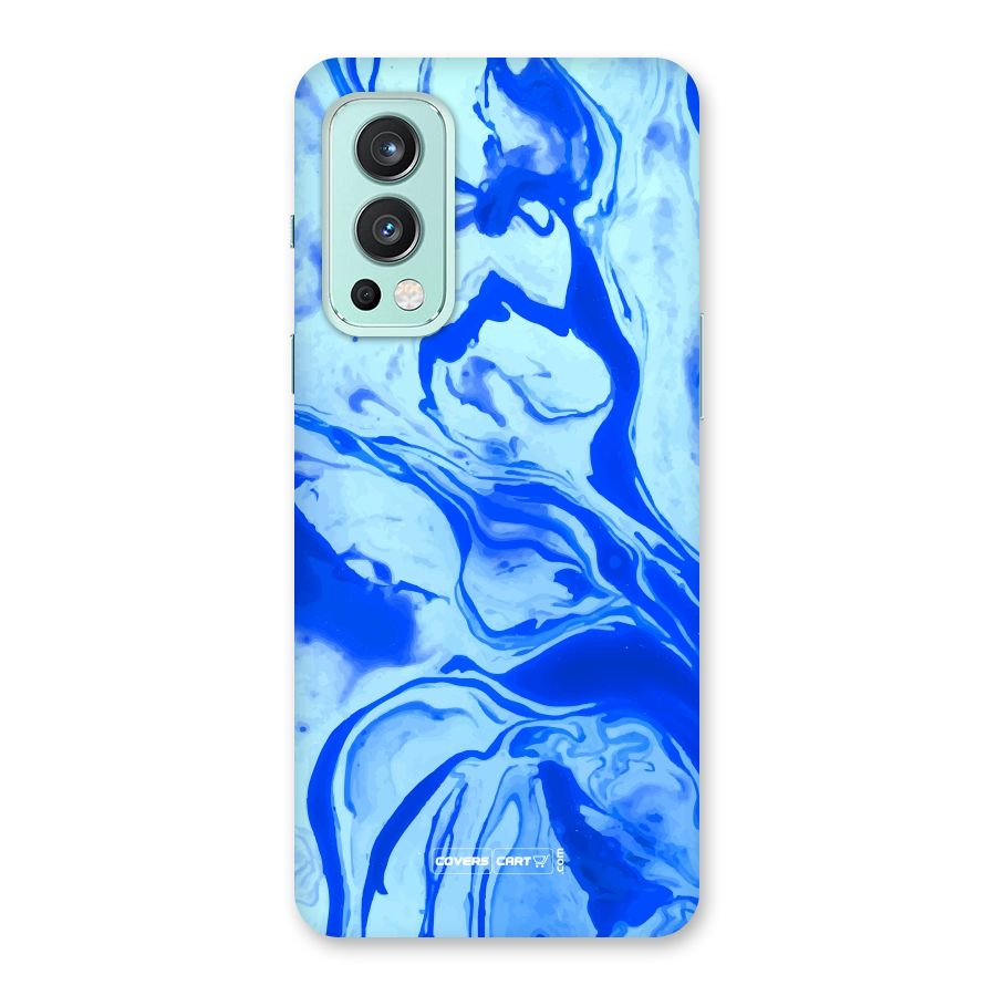 Blaze Blue Marble Texture Back Case for OnePlus Nord 2 5G