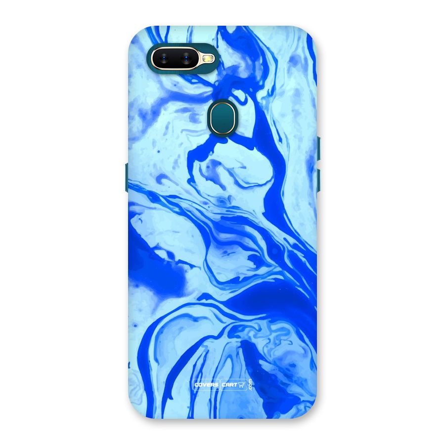 Blaze Blue Marble Texture Back Case for Oppo A11k