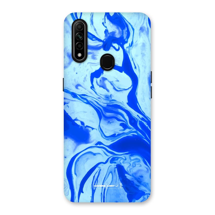 Blaze Blue Marble Texture Back Case for Oppo A31