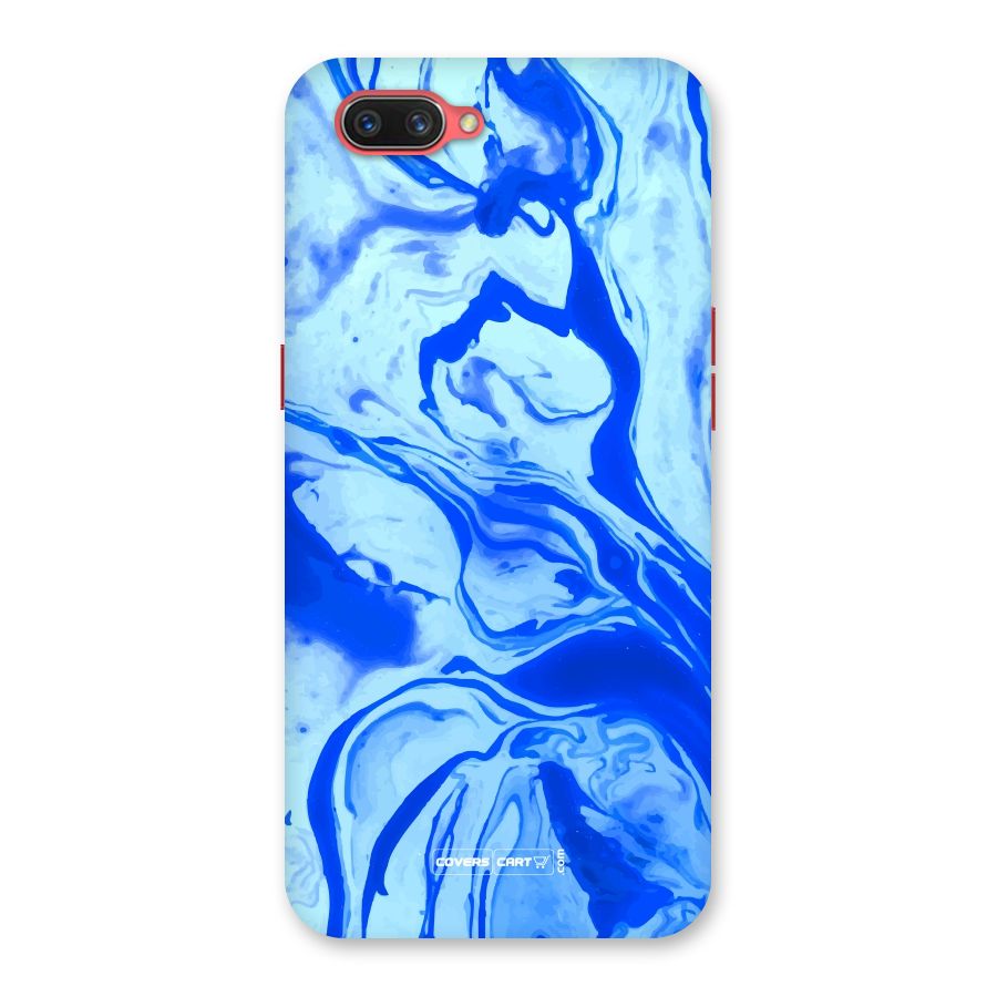 Blaze Blue Marble Texture Back Case for Oppo A3s