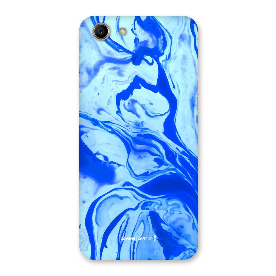 Blaze Blue Marble Texture Back Case for Oppo A83 (2018)