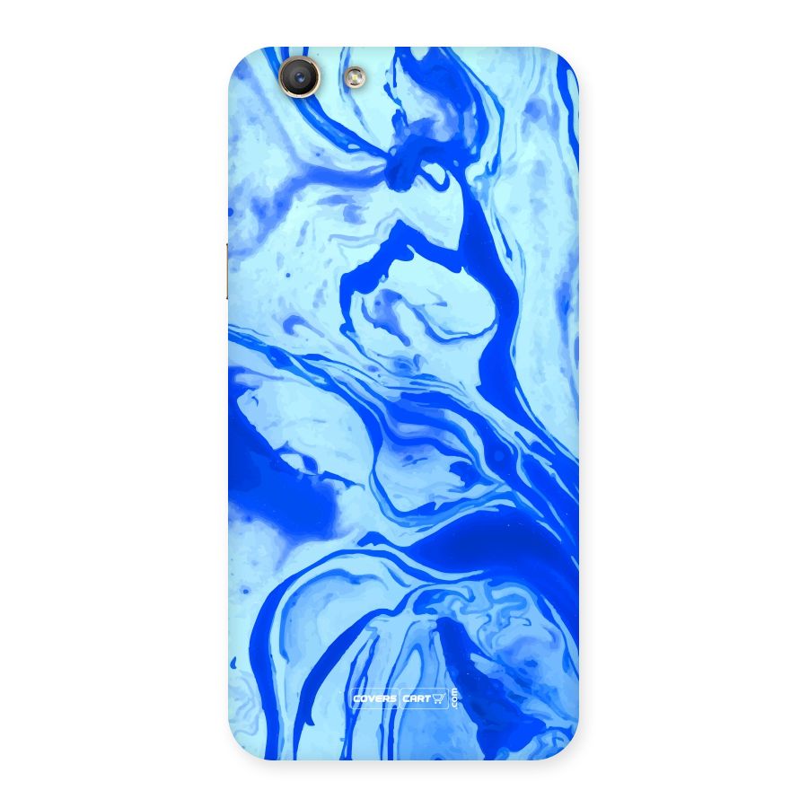 Blaze Blue Marble Texture Back Case for Oppo F1s