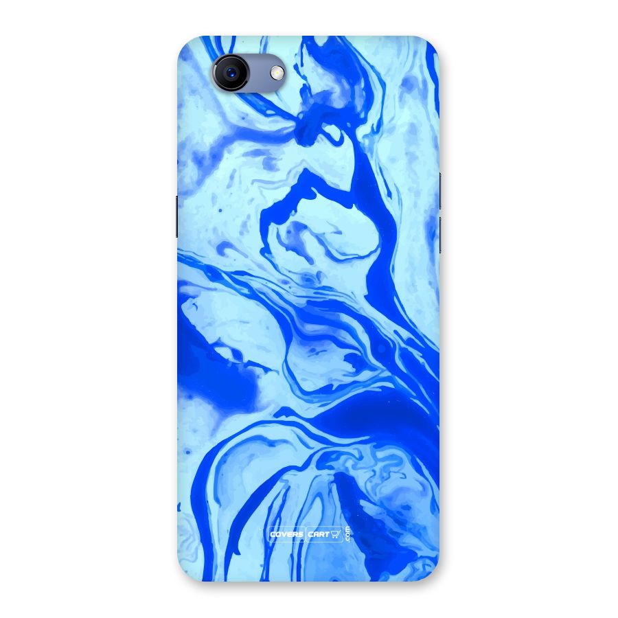 Blaze Blue Marble Texture Back Case for Oppo Realme 1