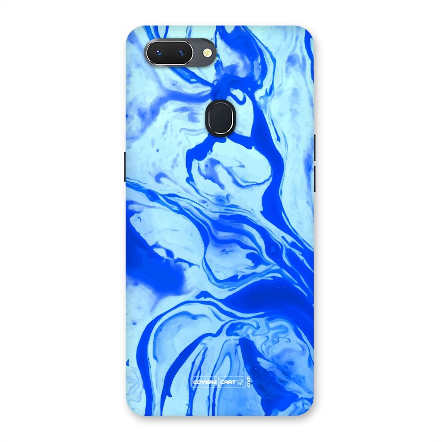 Blaze Blue Marble Texture Back Case for Oppo Realme 2