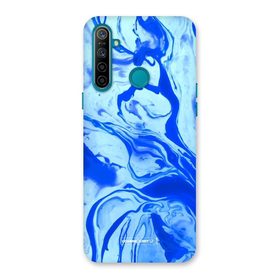 Blaze Blue Marble Texture Back Case for Realme 5i