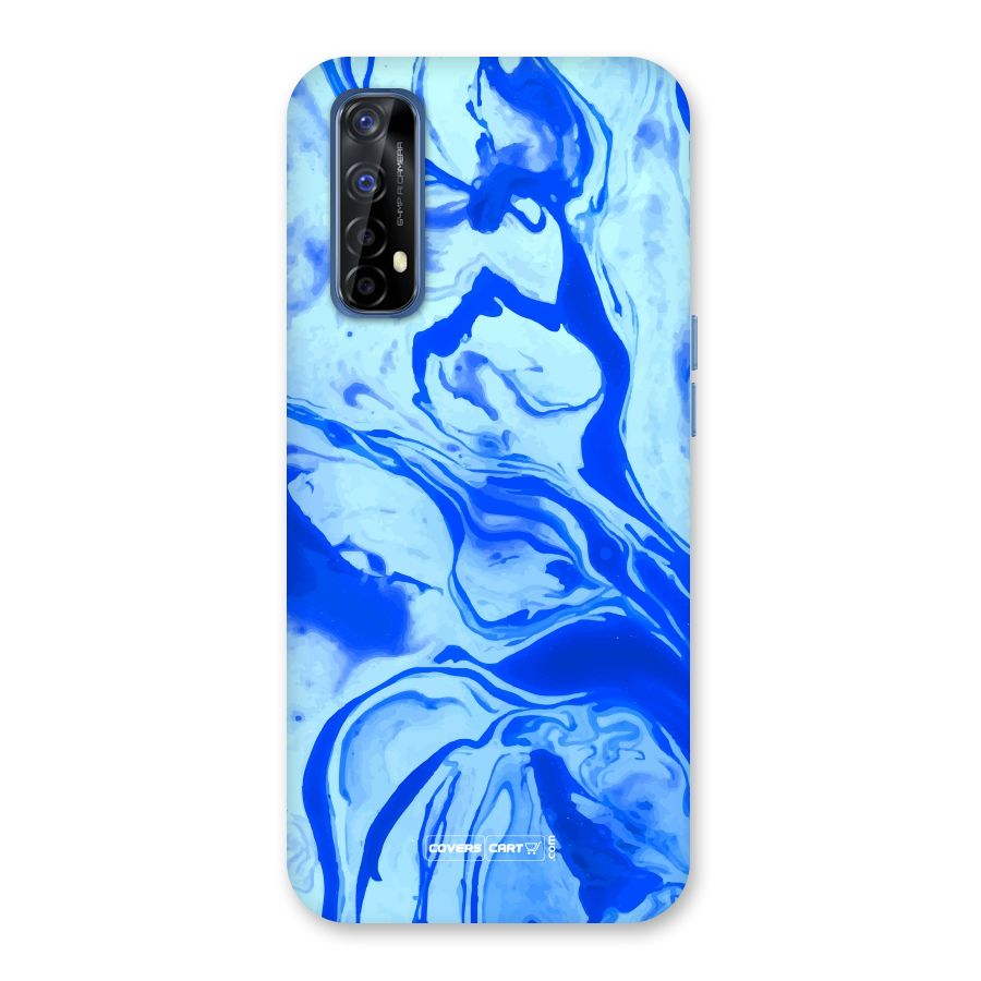 Blaze Blue Marble Texture Back Case for Realme 7