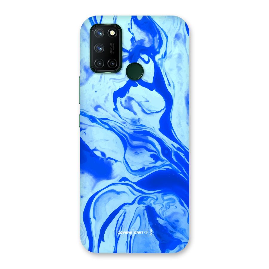 Blaze Blue Marble Texture Back Case for Realme 7i