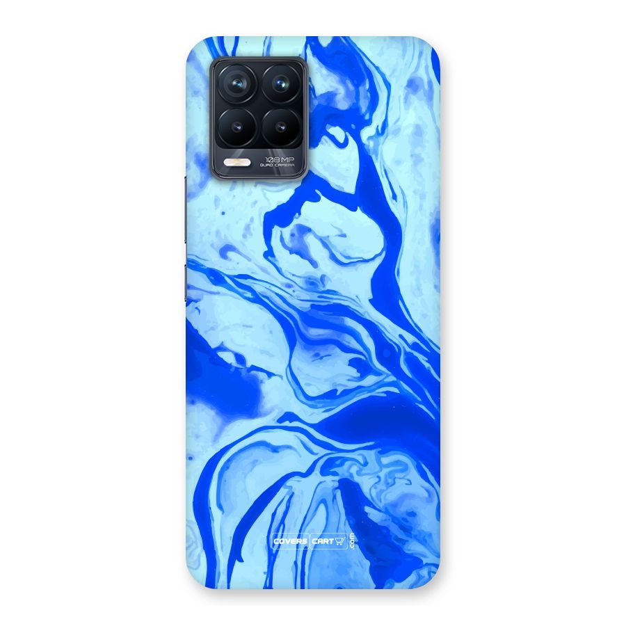 Blaze Blue Marble Texture Back Case for Realme 8 Pro