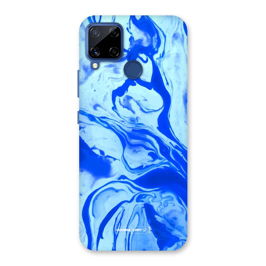 Blaze Blue Marble Texture Back Case for Realme C15