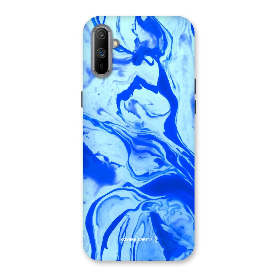 Blaze Blue Marble Texture Back Case for Realme C3