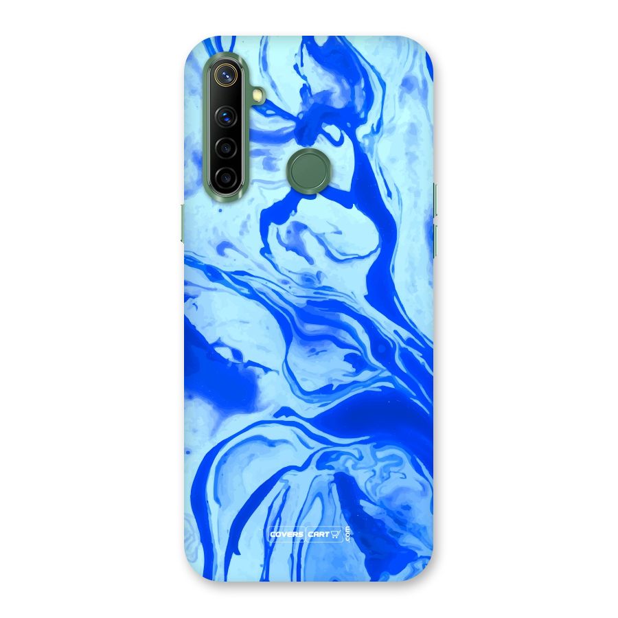 Blaze Blue Marble Texture Back Case for Realme Narzo 10