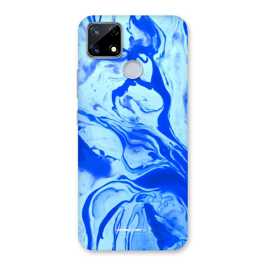 Blaze Blue Marble Texture Back Case for Realme Narzo 20
