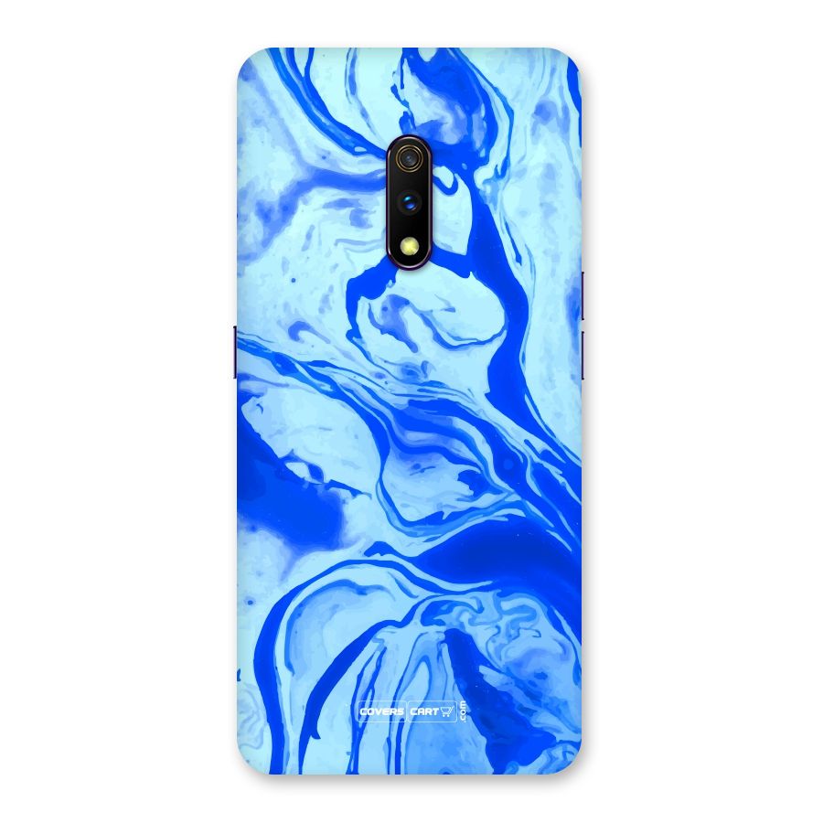 Blaze Blue Marble Texture Back Case for Realme X