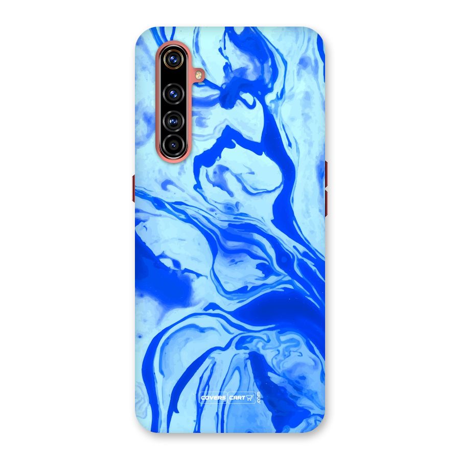Blaze Blue Marble Texture Back Case for Realme X50 Pro