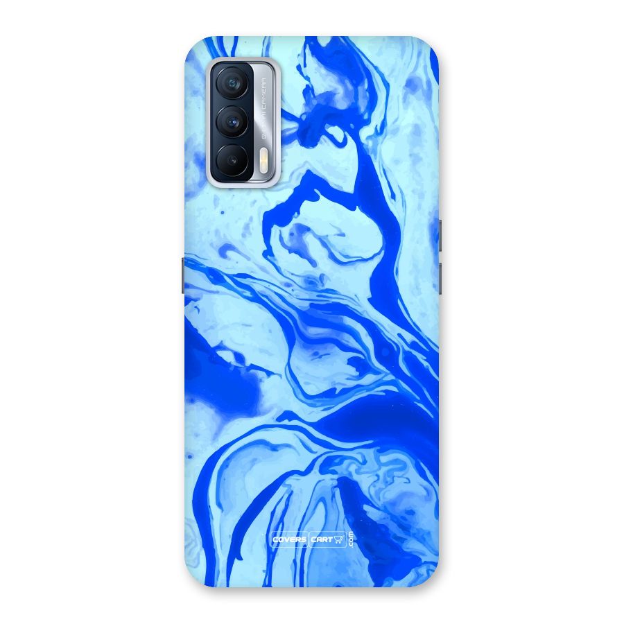 Blaze Blue Marble Texture Back Case for Realme X7