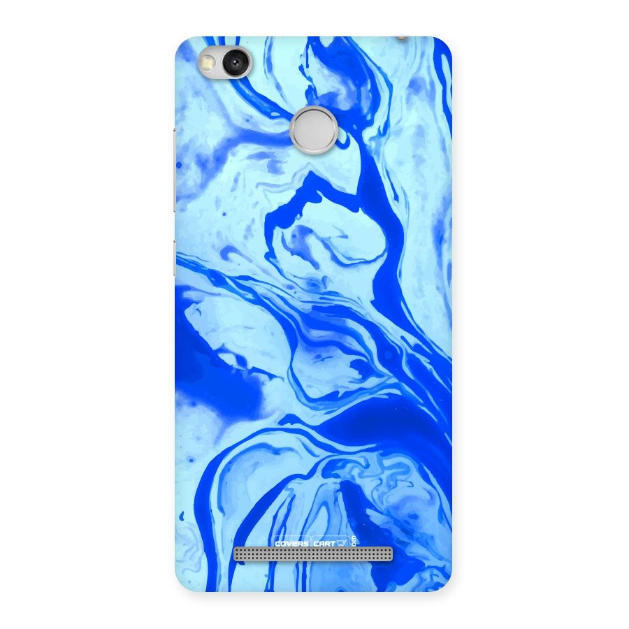 Blaze Blue Marble Texture Back Case for Redmi 3S Prime