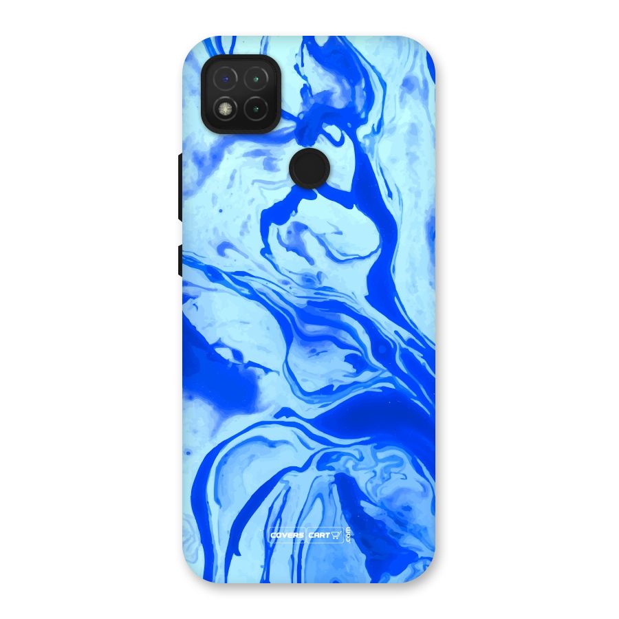 Blaze Blue Marble Texture Back Case for Redmi 9