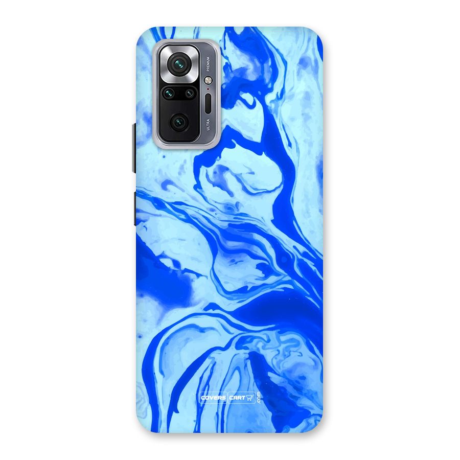 Blaze Blue Marble Texture Back Case for Redmi Note 10 Pro Max