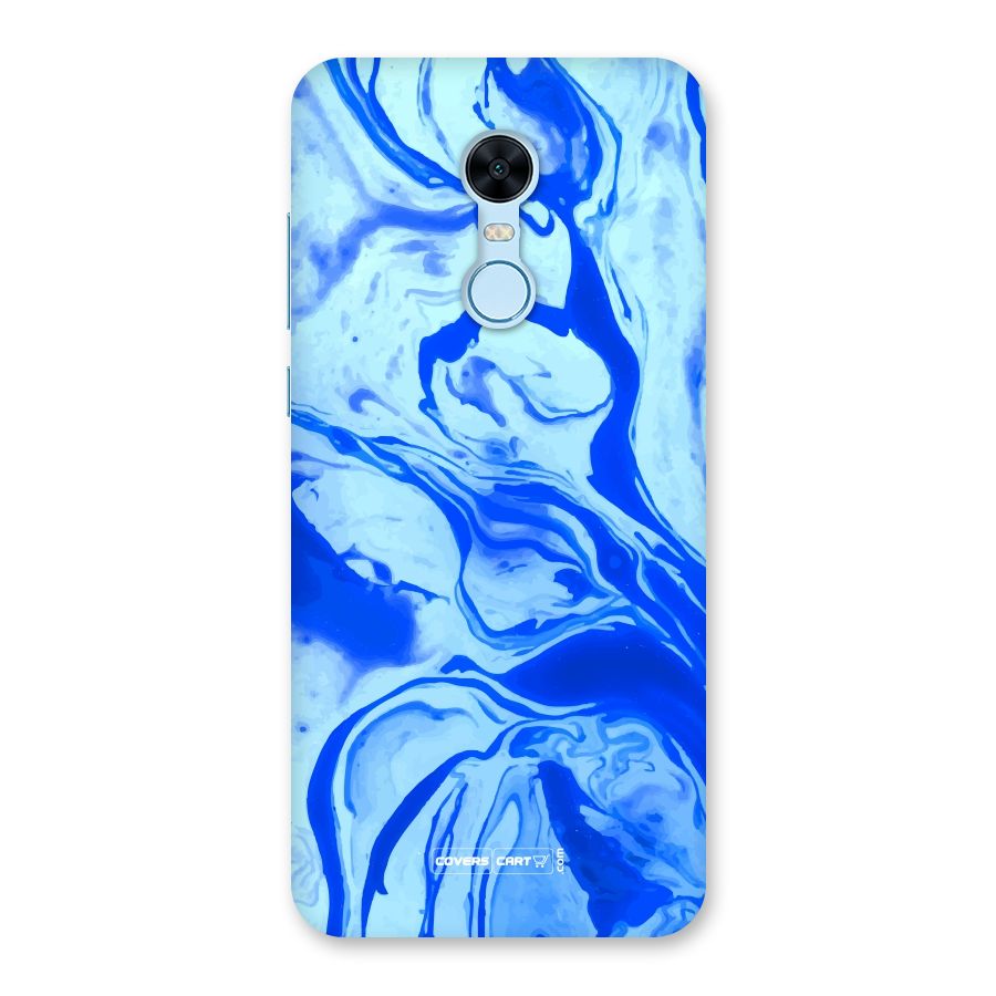 Blaze Blue Marble Texture Back Case for Redmi Note 5