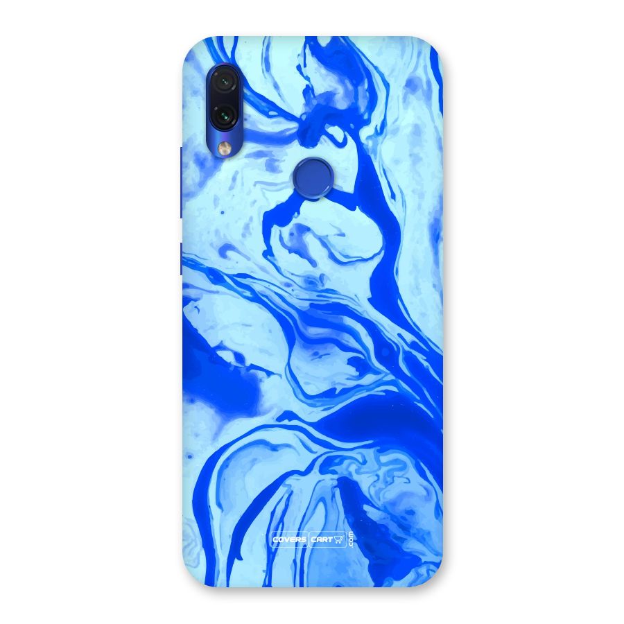 Blaze Blue Marble Texture Back Case for Redmi Note 7
