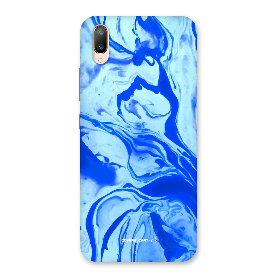 Blaze Blue Marble Texture Back Case for Vivo V11 Pro