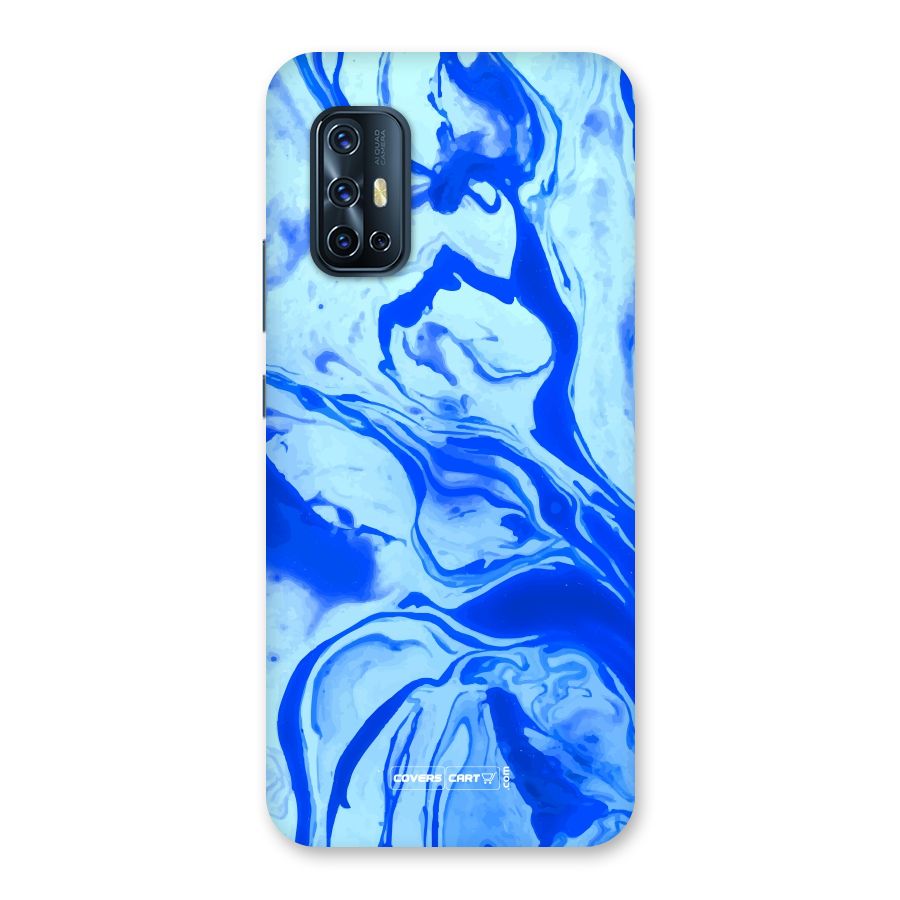 Blaze Blue Marble Texture Back Case for Vivo V17