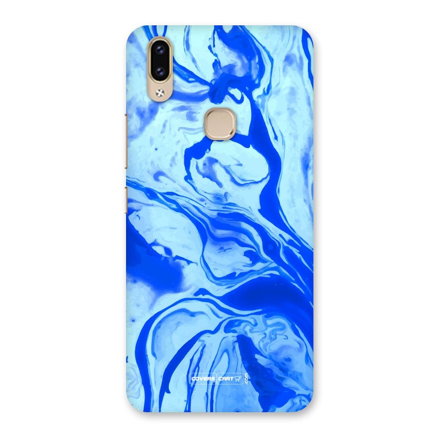 Blaze Blue Marble Texture Back Case for Vivo V9 Youth