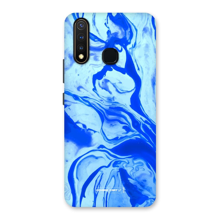 Blaze Blue Marble Texture Back Case for Vivo Y19