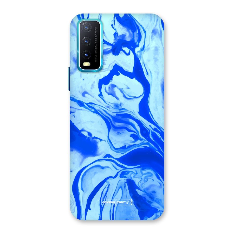 Blaze Blue Marble Texture Back Case for Vivo Y20G