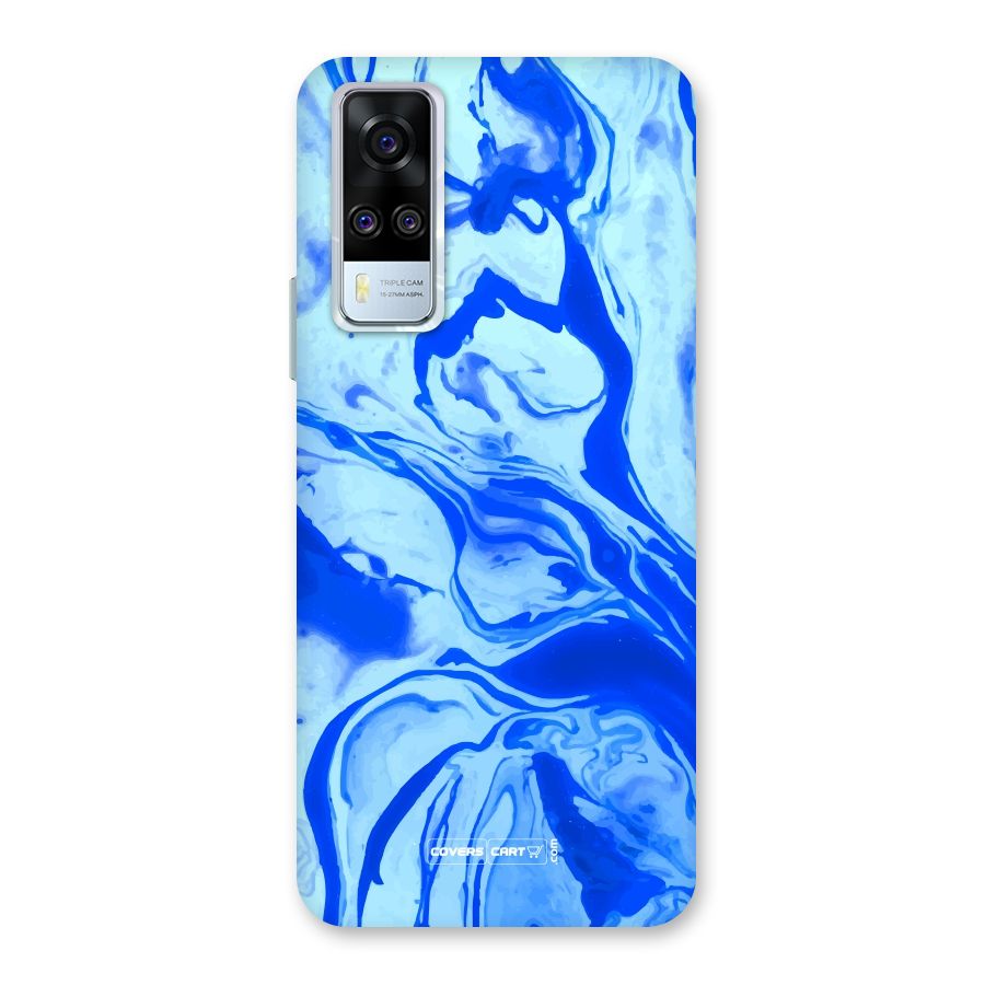 Blaze Blue Marble Texture Back Case for Vivo Y31