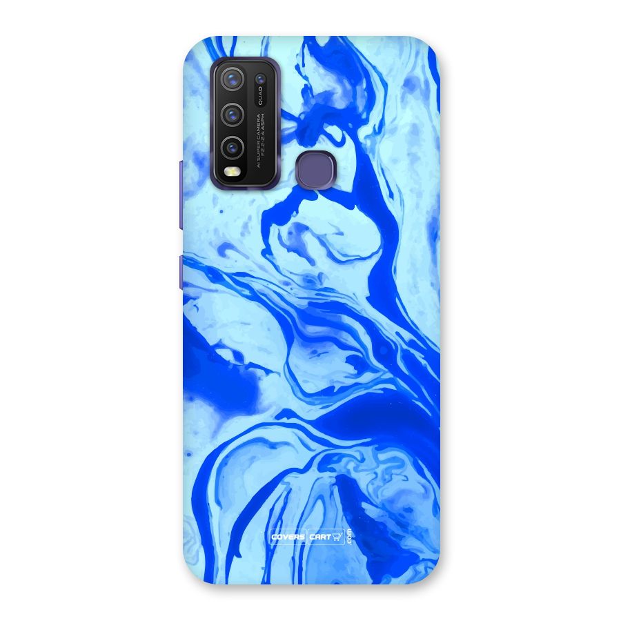 Blaze Blue Marble Texture Back Case for Vivo Y50