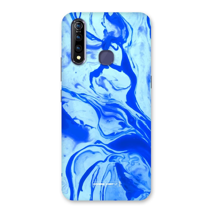 Blaze Blue Marble Texture Back Case for Vivo Z1 Pro