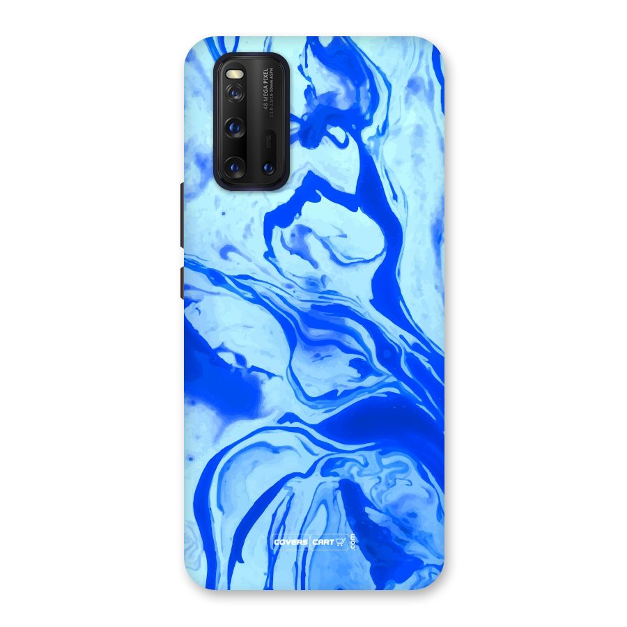 Blaze Blue Marble Texture Back Case for Vivo iQOO 3