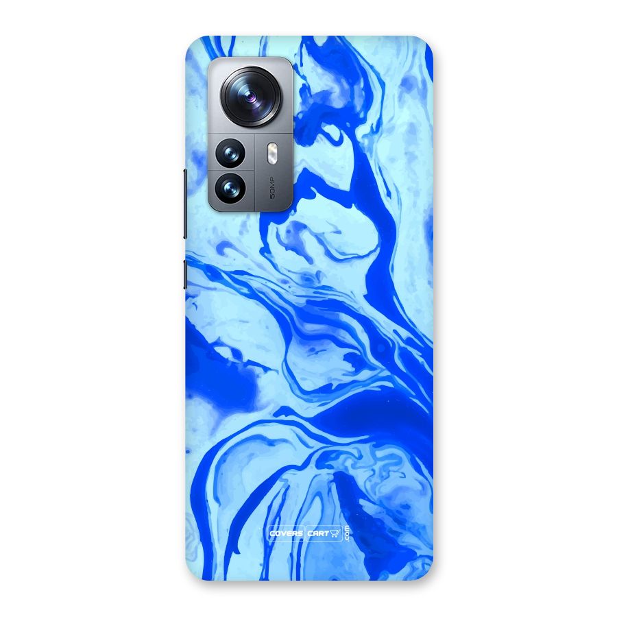 Blaze Blue Marble Texture Back Case for Xiaomi 12 Pro