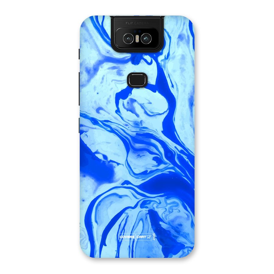 Blaze Blue Marble Texture Back Case for Zenfone 6z