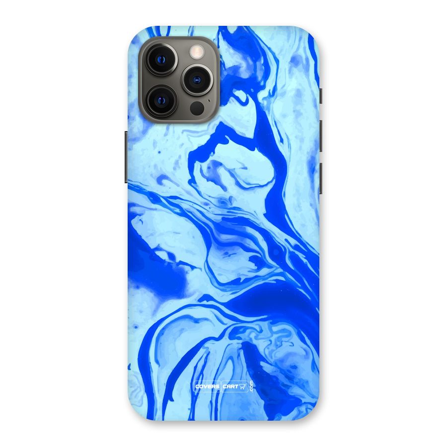 Blaze Blue Marble Texture Back Case for iPhone 12 Pro Max
